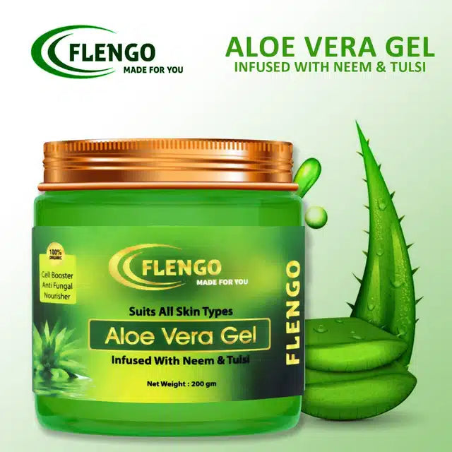 Flengo Aloe Vera with Neem Face Gel (200 g)