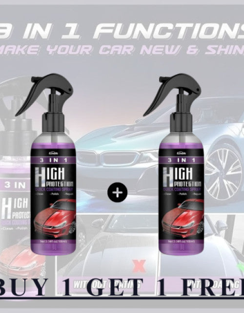 Polishes and Shine Car 3 in 1 High Protection Quick Car Coating Spray